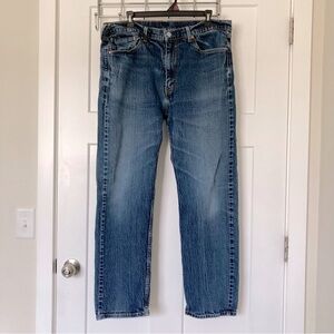 Levi’s 505 Men Blue Regular Fit Jeans, Red Tab, Size W38 L32, Made in Vietnam.